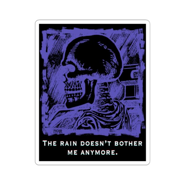 Purple Skeleton Vinyl Sticker: Emotional Resilience, Laptop Decal