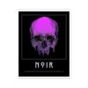 Delve Deeper Sticker, Purple Skull, Introspection Stickers for Notebooks, Aesthetic Apparel, Dripping Skull Print, Alternative Streetwear