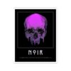 Delve Deeper Sticker, Purple Skull, Introspection Stickers for Notebooks, Aesthetic Apparel, Dripping Skull Print, Alternative Streetwear