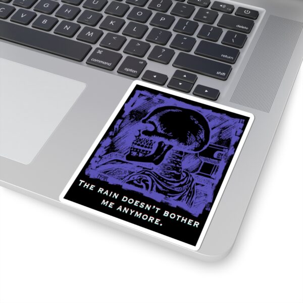 Purple Skeleton Vinyl Sticker: Emotional Resilience, Laptop Decal