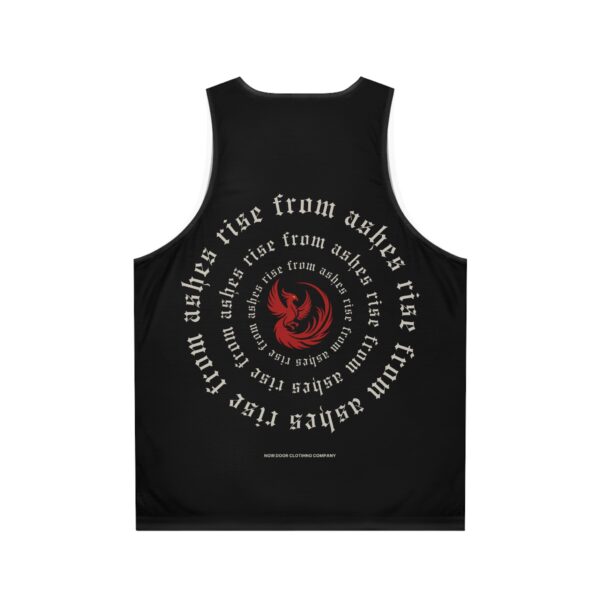 Phoenix Tank Top: Rise From Ashes, Motivational Gym Apparel
