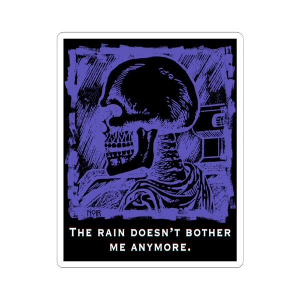 Purple Skeleton Vinyl Sticker: Emotional Resilience, Laptop Decal
