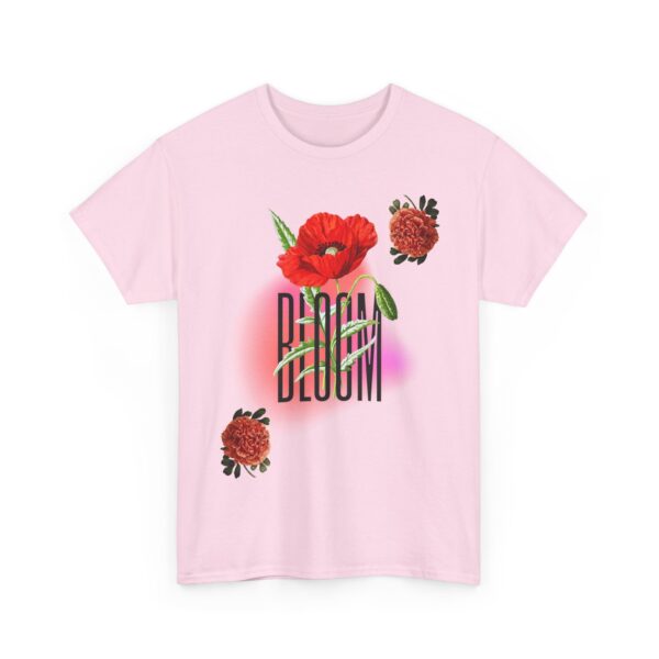 Floral Bloom Graphic Tee: Vibrant Botanical Rose Shirt