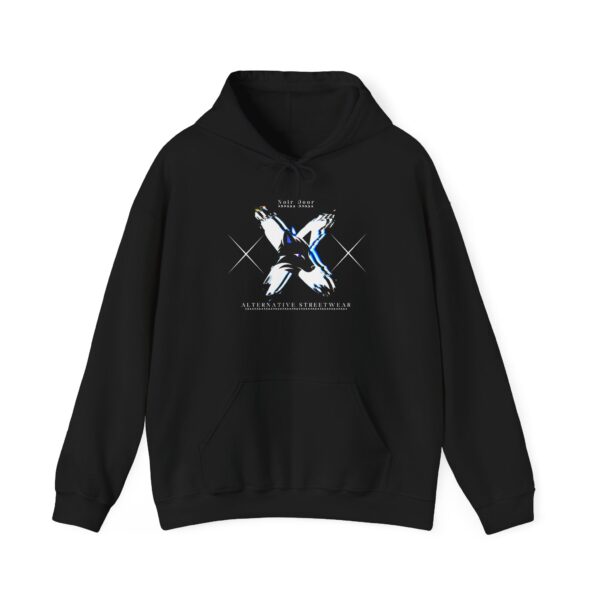 2063644469651668651_2048.jpeg Wolf X Graphic Pullover: Edgy Gothic Streetwear