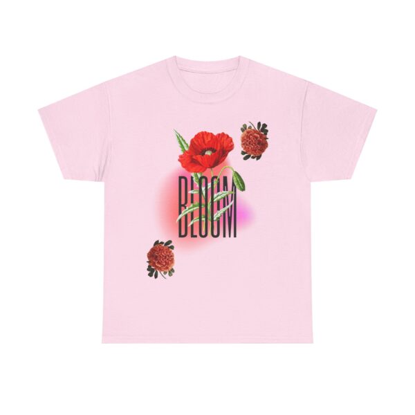 Floral Bloom Graphic Tee: Vibrant Botanical Rose Shirt