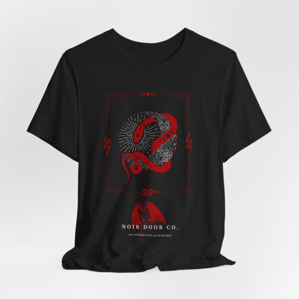 Mystical Snake Moon T-Shirt: Occult Graphic Tee, USA Made
