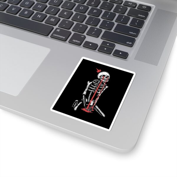 Weeping King Skeleton Sticker: Mental Health Awareness Decal