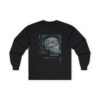Noir Skull Long Sleeve Tee: Geometric Streetwear, Mental Health Apparel