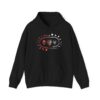 Celestial Oversized Hoodie for Her, Gothic Skull and Moon Pullover, Unique Alternative Apparel, Dark Aesthetic Top, Moody Fashion for Fall