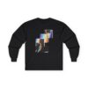 Mindfulness Long Sleeve Tee: 'Be Here Now' Graphic, Unisex Mental Health Top