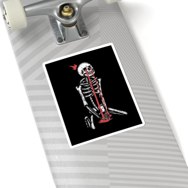Weeping King Skeleton Sticker: Mental Health Awareness Decal