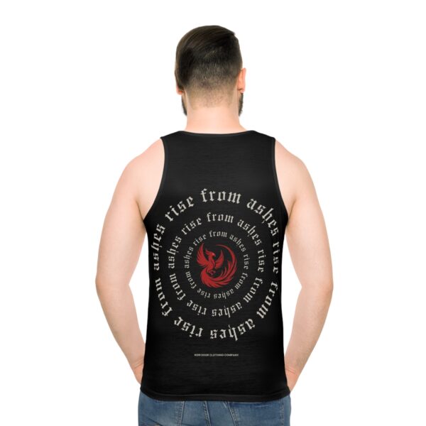 Phoenix Tank Top: Rise From Ashes, Motivational Gym Apparel
