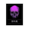 Delve Deeper Sticker, Purple Skull, Introspection Stickers for Notebooks, Aesthetic Apparel, Dripping Skull Print, Alternative Streetwear