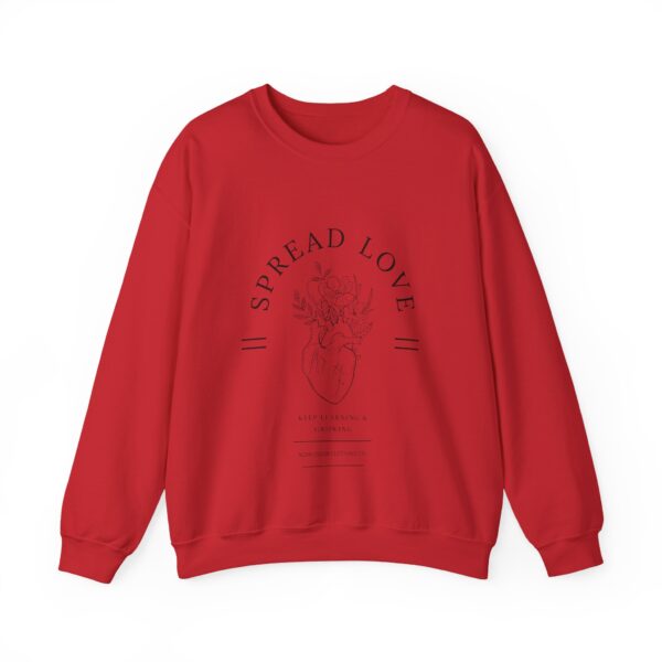 Floral Heart 'Spread Love' Pullover - Mental Health Awareness