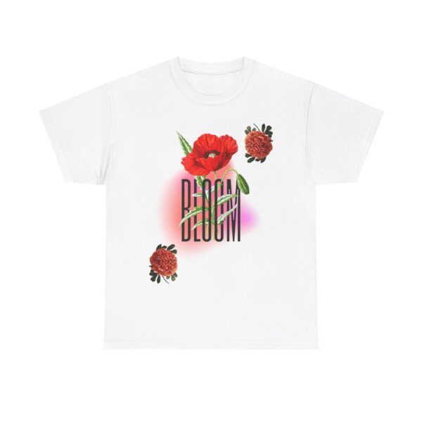 Floral Bloom Graphic Tee: Vibrant Botanical Rose Shirt