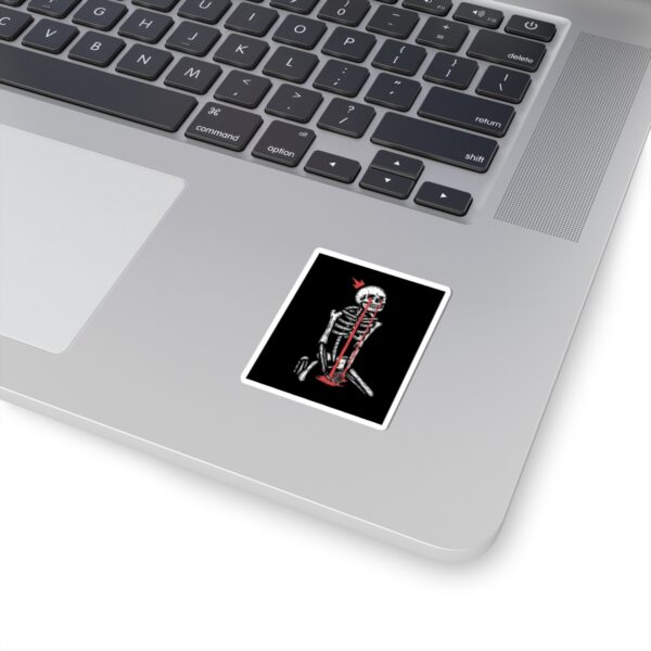 Weeping King Skeleton Sticker: Mental Health Awareness Decal