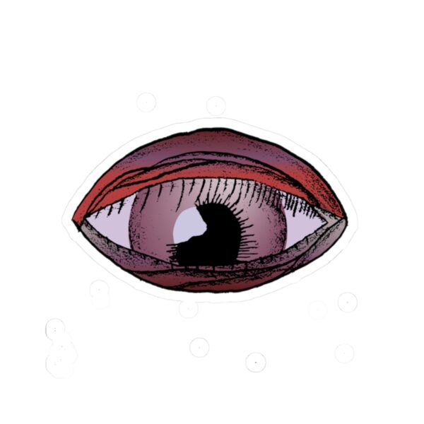 Gothic Eye Sticker: "Watcher of the Veil" Pastel Goth Vinyl Decal