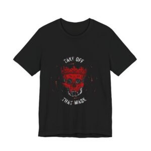 4934483726675465155_2048.jpeg Gothic Red Skull Graphic Tee - Noir Door Dark Art Top