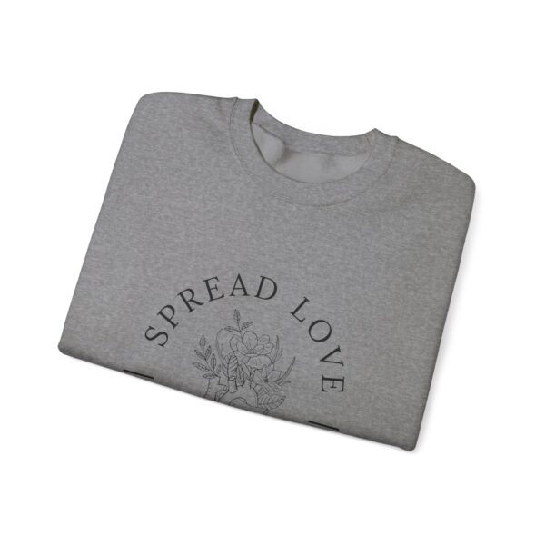 Floral Heart 'Spread Love' Pullover - Mental Health Awareness