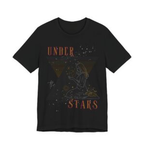 5595040823417295027_2048.jpeg Cosmic Goddess T-Shirt: Celestial Witch, Astrology Lover, Boho Fashion