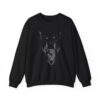 Edgy Doberman Sweatshirt: Alternative Streetwear, Mental Health Design