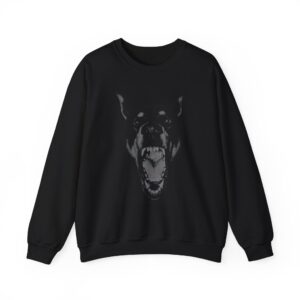 Edgy Doberman Sweatshirt: Alternative Streetwear, Mental Health Design