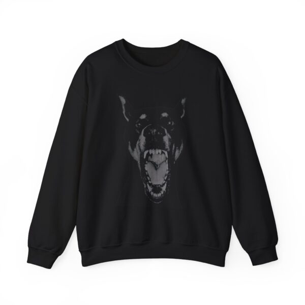 Edgy Doberman Sweatshirt: Alternative Streetwear, Mental Health Design