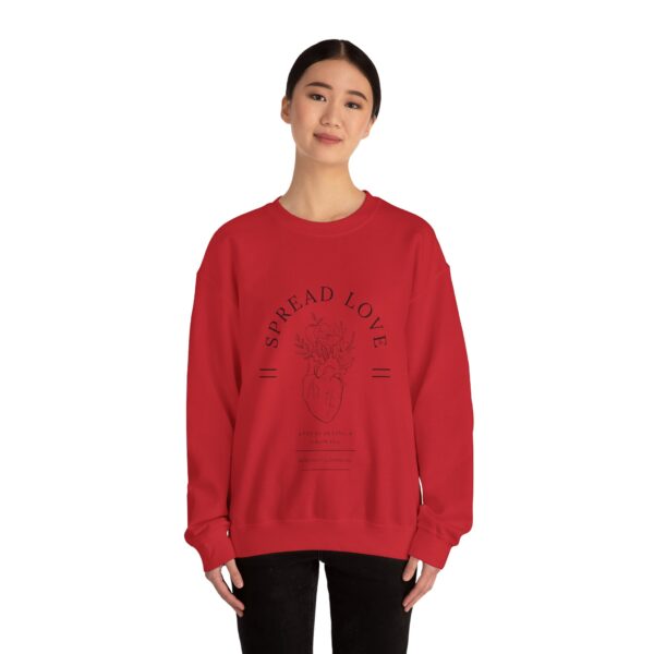 Floral Heart 'Spread Love' Pullover - Mental Health Awareness