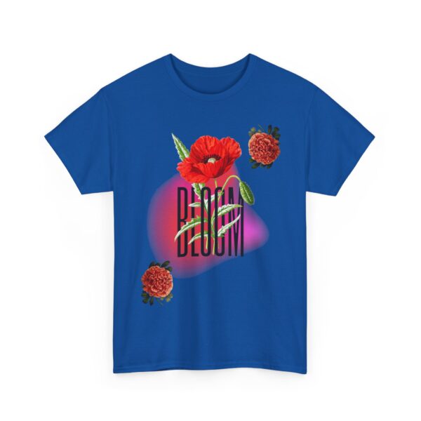 Floral Bloom Graphic Tee: Vibrant Botanical Rose Shirt