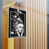 Surreal Floral Mask Art Print, Black and White Botanical Surrealism Sticker, Fine Art Style Gothic Decor