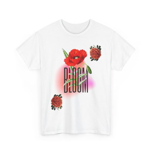 Floral Bloom Graphic Tee: Vibrant Botanical Rose Shirt
