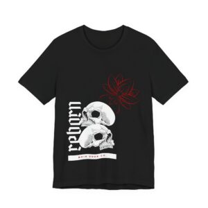 7993818391207473503_2048.jpeg Reborn Skull Graphic Tee: Gothic Crown Design