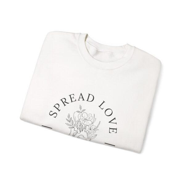 Floral Heart 'Spread Love' Pullover - Mental Health Awareness