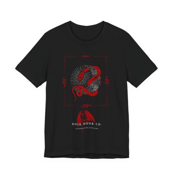 Mystical Snake Moon T-Shirt: Occult Graphic Tee, USA Made