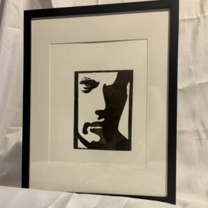 Silhouette — Framed Linocut Art Print