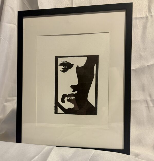 Silhouette — Framed Linocut Art Print