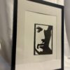 Silhouette — Framed Linocut Art Print
