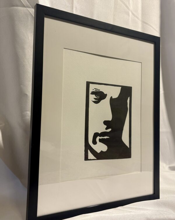 Silhouette — Framed Linocut Art Print