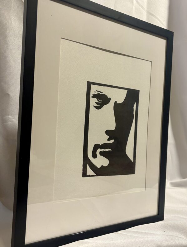 Silhouette — Framed Linocut Art Print