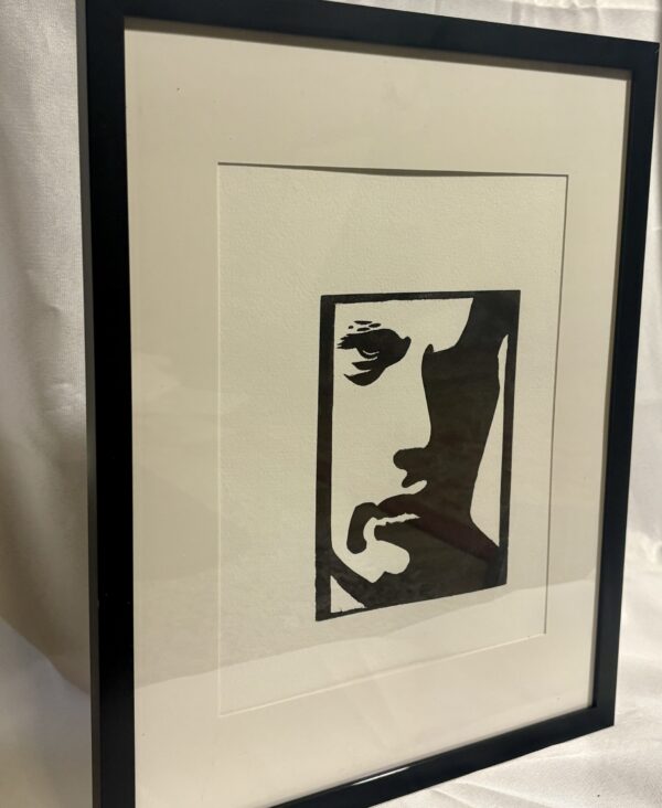 Silhouette — Framed Linocut Art Print