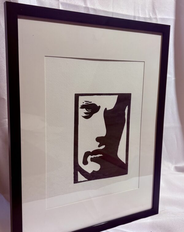 Silhouette — Framed Linocut Art Print