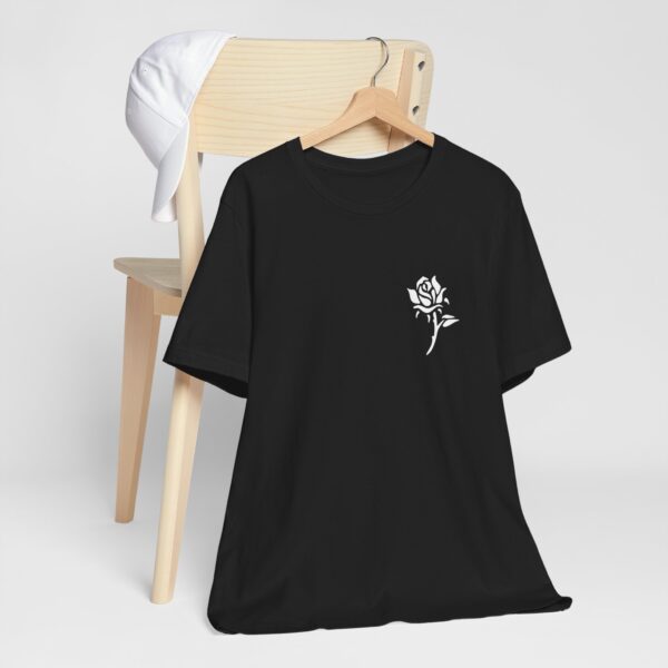 Victorian Design, Beauty Is Deadly Tee, Rose Top, Edgy And Bold Apparel, Skater T-Shirt, Red And Black Print