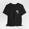 Victorian Design, Beauty Is Deadly Tee, Rose Top, Edgy And Bold Apparel, Skater T-Shirt, Red And Black Print