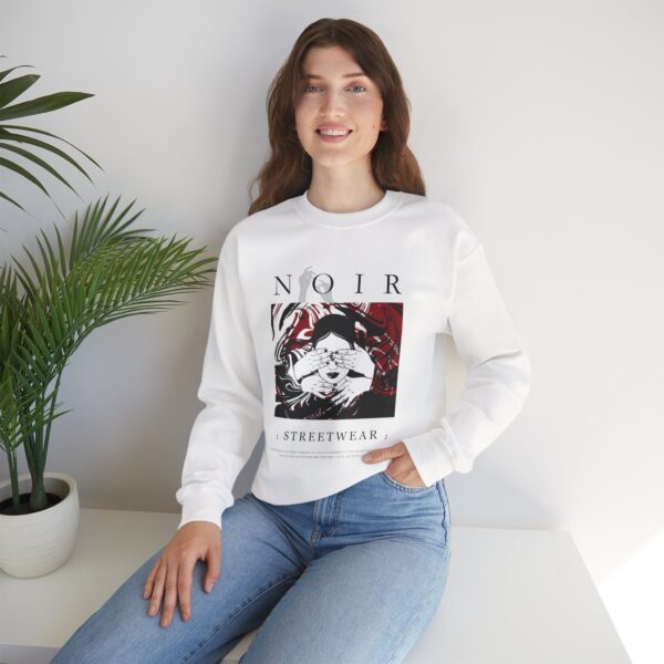 Surrealism Hoodie: Anxiety Girl Graphic, Gothic Oversized Sweatshirt