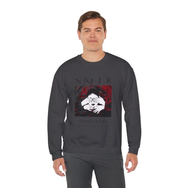 Surrealism Hoodie: Anxiety Girl Graphic, Gothic Oversized Sweatshirt
