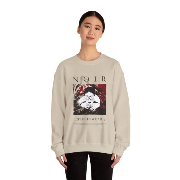 Surrealism Hoodie: Anxiety Girl Graphic, Gothic Oversized Sweatshirt