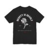 Victorian Design, Beauty Is Deadly Tee, Rose Top, Edgy And Bold Apparel, Skater T-Shirt, Red And Black Print