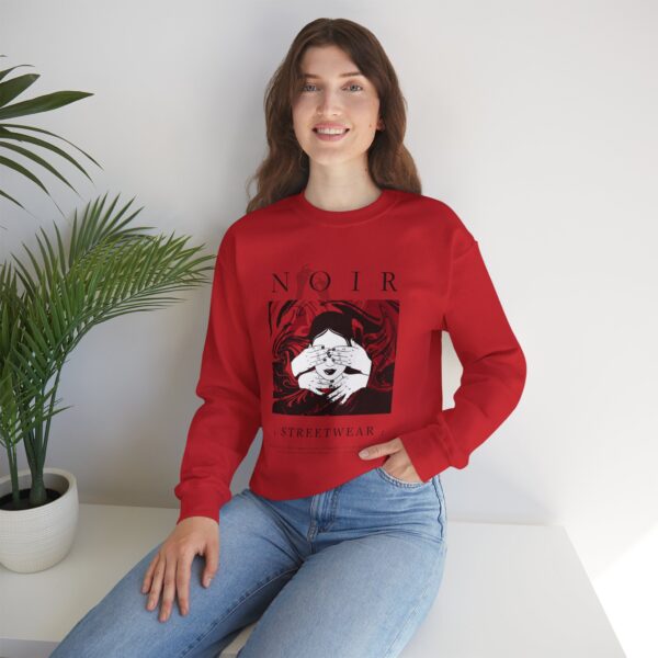 Surrealism Hoodie: Anxiety Girl Graphic, Gothic Oversized Sweatshirt