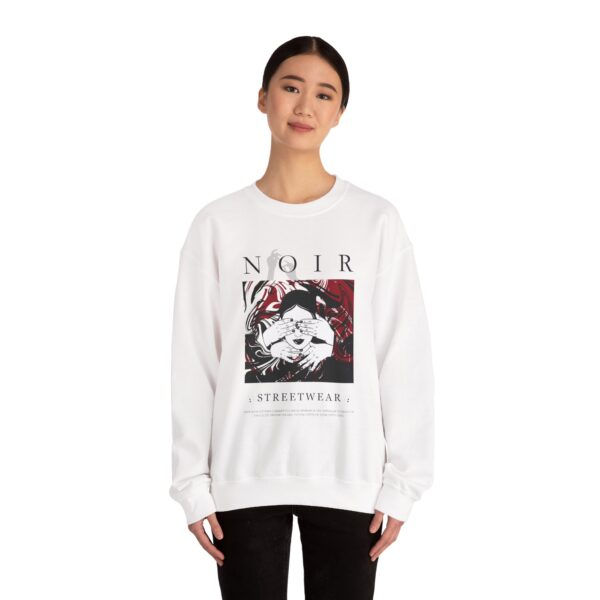 Surrealism Hoodie: Anxiety Girl Graphic, Gothic Oversized Sweatshirt