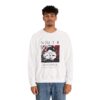 Surrealism Hoodie: Anxiety Girl Graphic, Gothic Oversized Sweatshirt